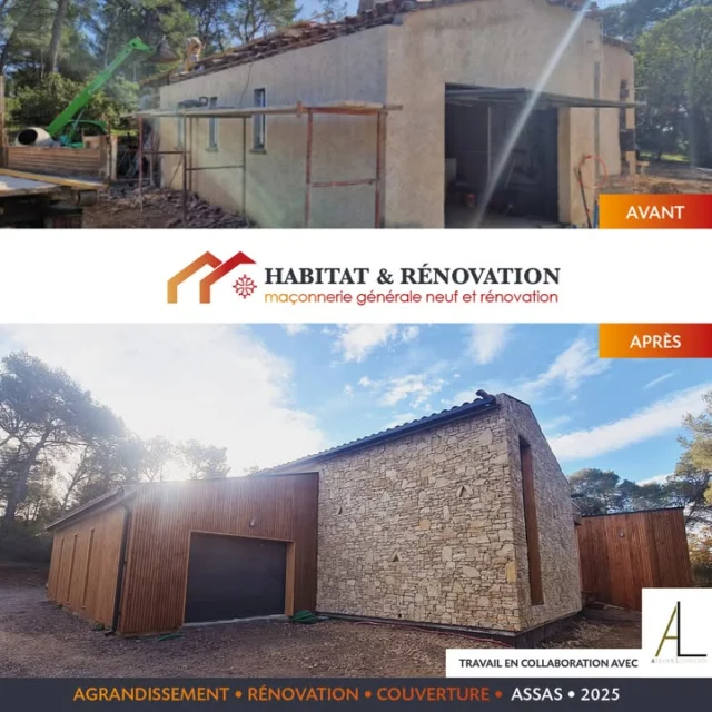 Avant / Après : agrandissement et rénovation à Assas 🏗️ Ce projet…